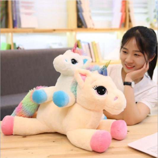 Anime Peripheral Cartoon Unicorn Doll Girl Heart Plush Toy Personality Car Decoration