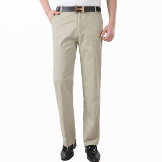 Straight Leg Chino Trousers - Mens Clothing