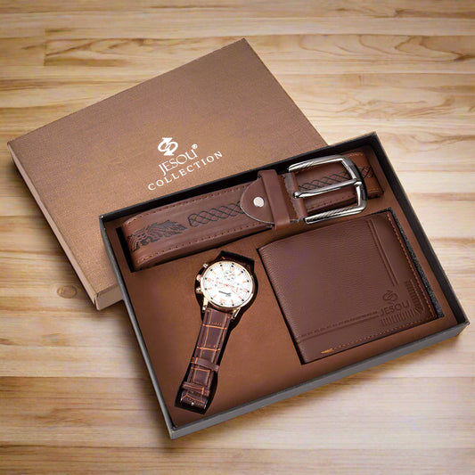 Watch wallet belt set