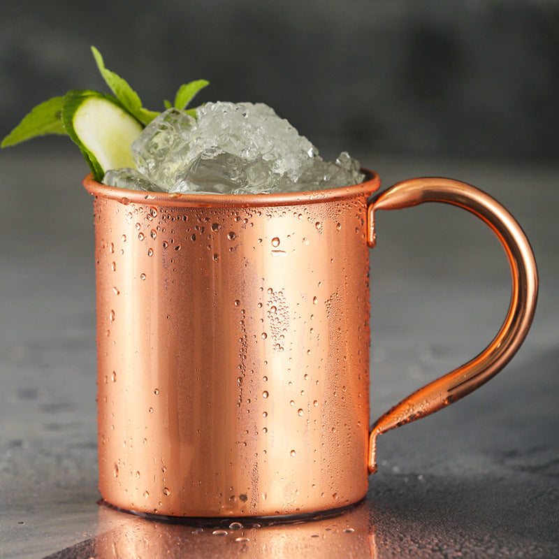 Copper Wine Glass Cocktail Mug Bar Cold Drink Pure Copper Cup