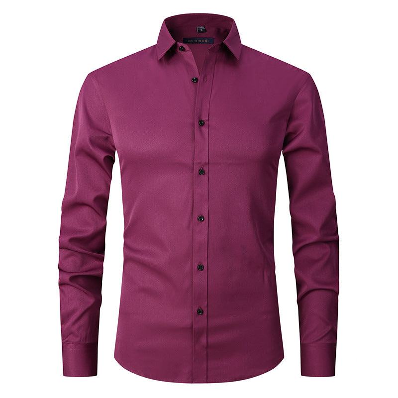 Stretch Shirt Men's Long-sleeved Slim