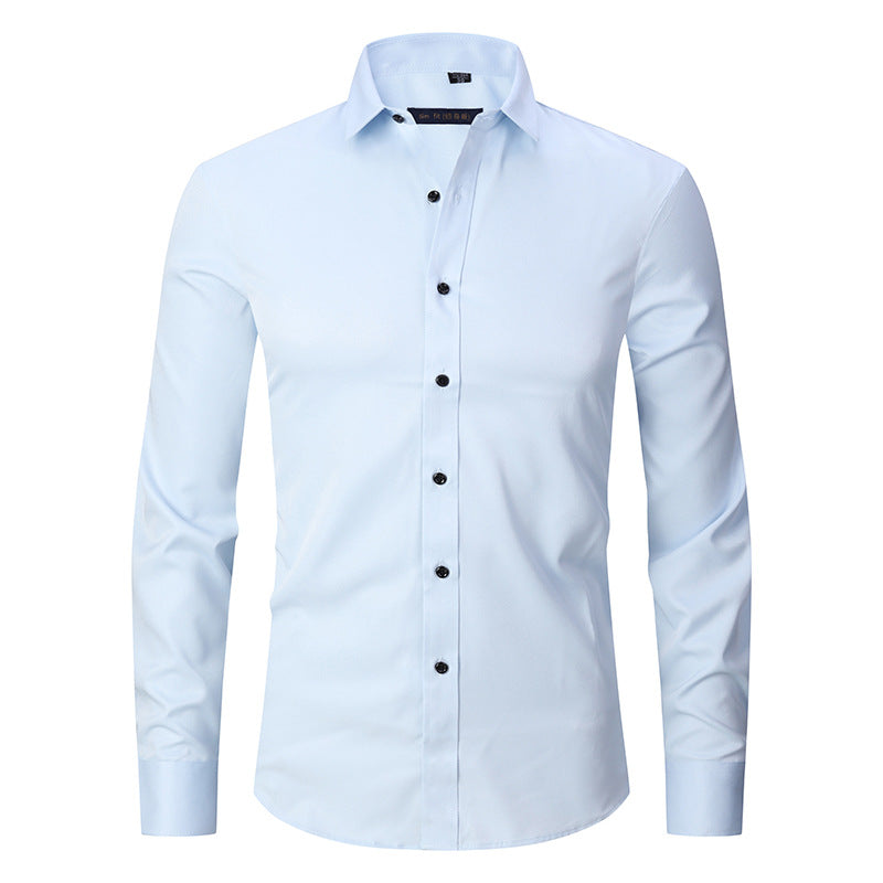 Stretch Shirt Men's Long-sleeved Slim