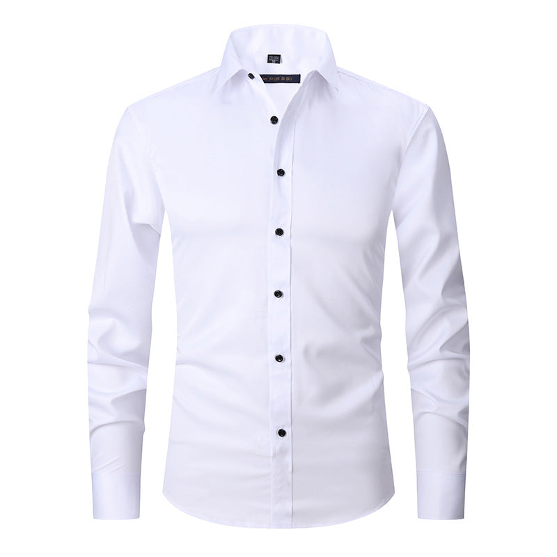 Stretch Shirt Men's Long-sleeved Slim