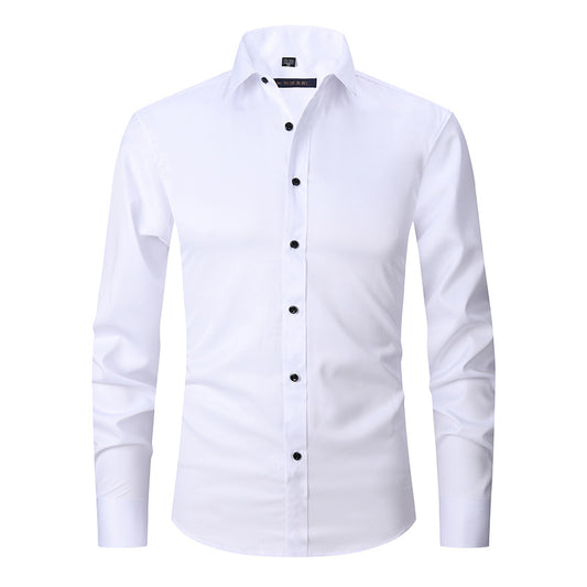 Stretch Shirt Men's Long-sleeved Slim