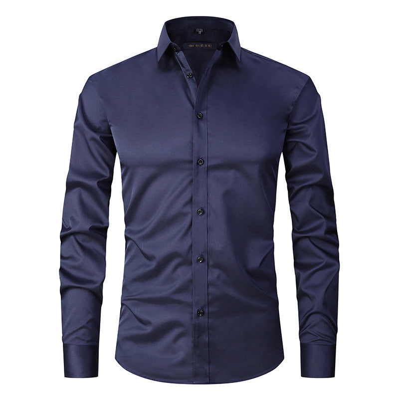 Stretch Shirt Men's Long-sleeved Slim