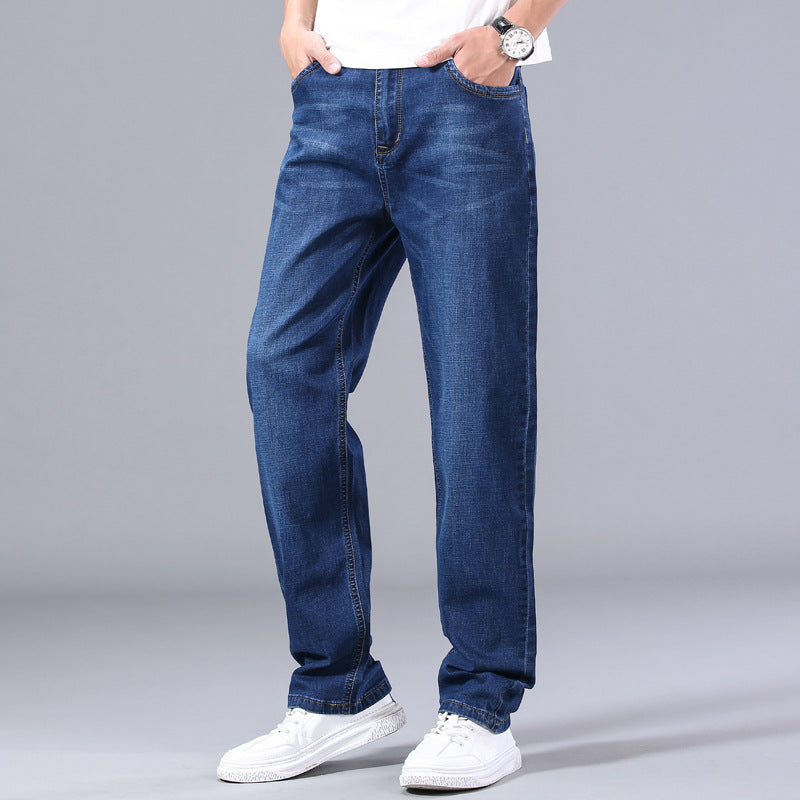 Men's Jeans Summer Thin Classic 5 Colors Loose Casual Straight Large Size Jeans Cross-border Foreign Trade Men's Clothing