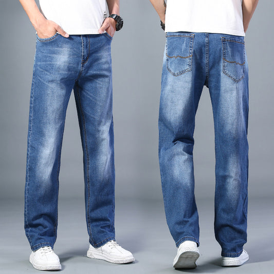 Men's Jeans Summer Thin Classic 5 Colors Loose Casual Straight Large Size Jeans Cross-border Foreign Trade Men's Clothing