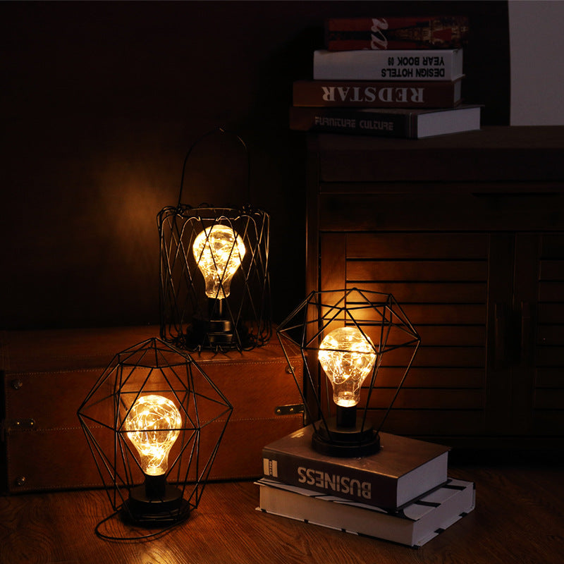 Red Wine Bottle Copper Wire Lamp Led Decorative Night Light