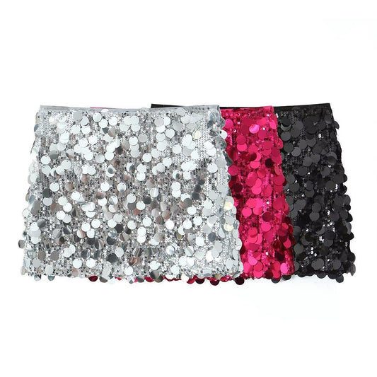 Foreign Trade 2023 New Winter Women's Clothing European And American Style Sequin Hip-covering Skirt Mini Sexy Skirt