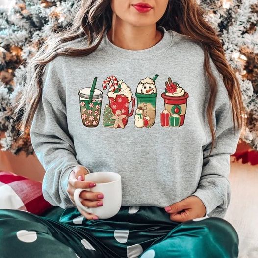 Christmas New Trendy Parent-child Wear, Winter T-shirts, Cross-border Shipping For A Family Of Four, Baby, Mother And Son, Mother And Daughter, Stylish And Fashionable