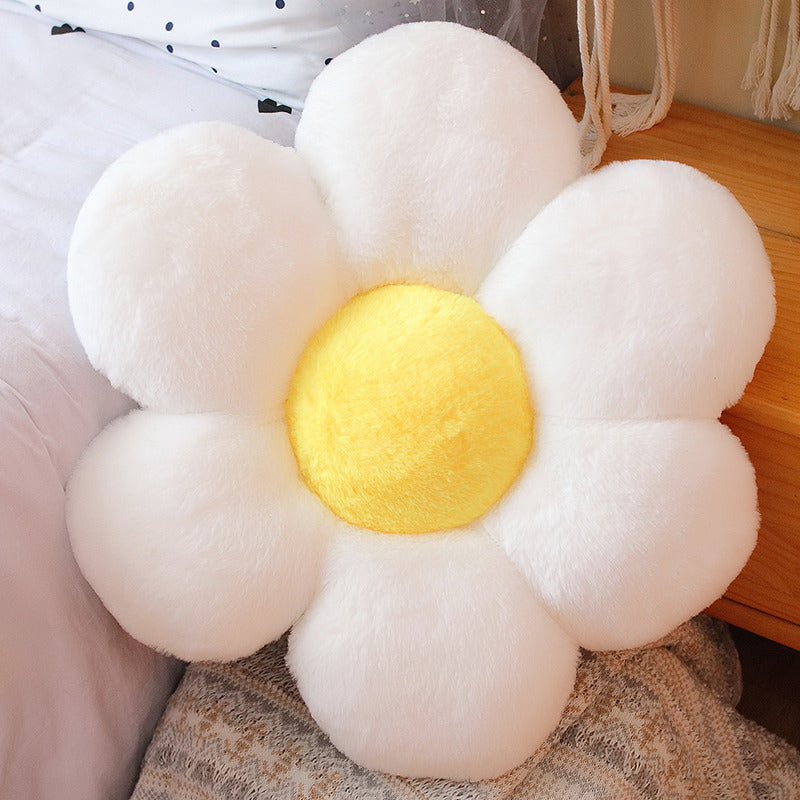 Flower floor pillow flower plush seat cushion cute tie-dye seat pillow cushion home sofa decoration