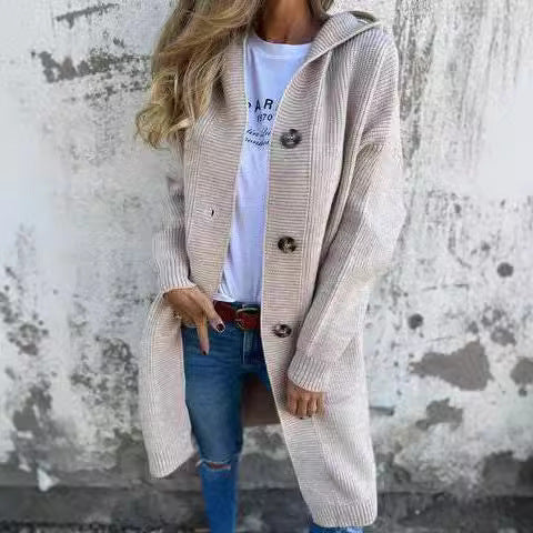 New Long Casual Sweater Cardigan Women's Clothing