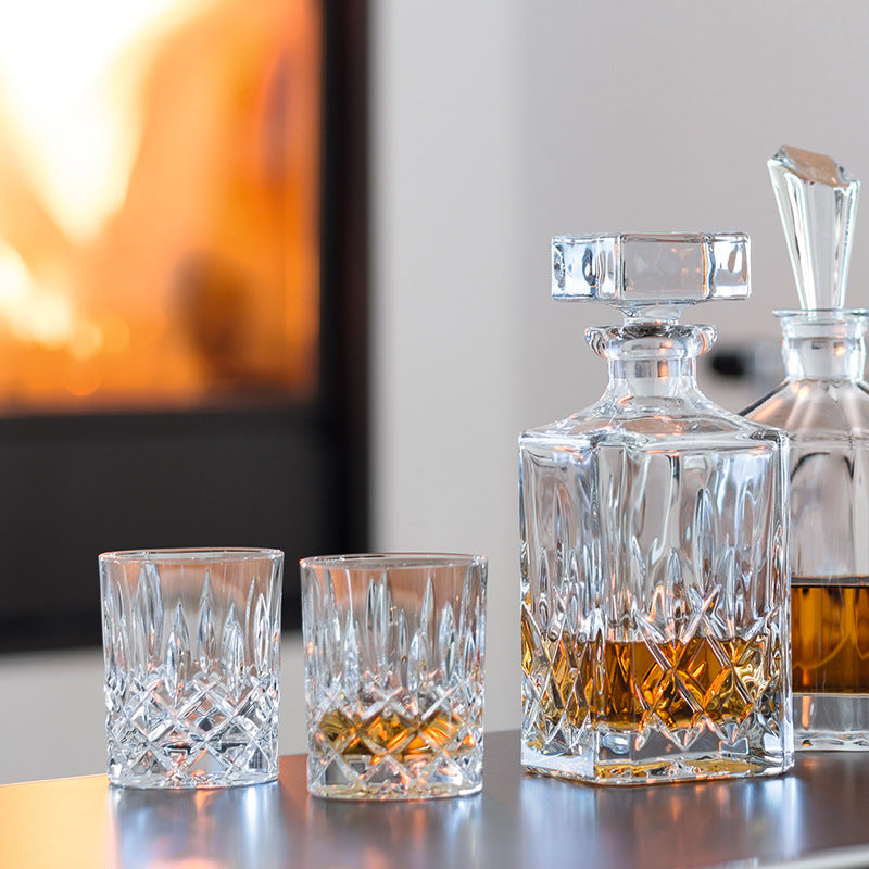 Classic European style large crystal glass whiskey gift box set