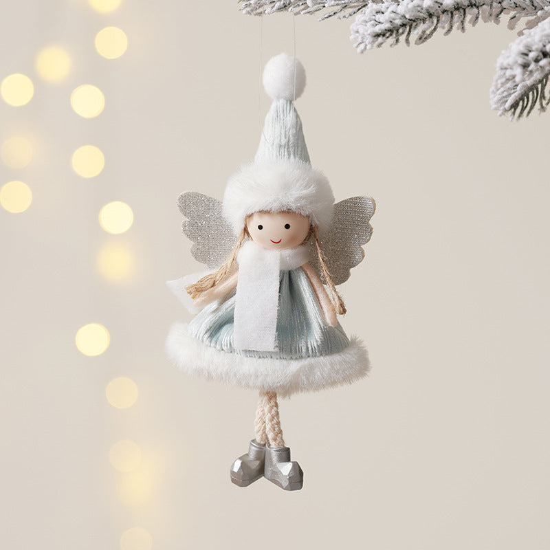 New Christmas Little Angel Girl Pendant High-end Plush Doll Pendant Christmas Tree Decorations