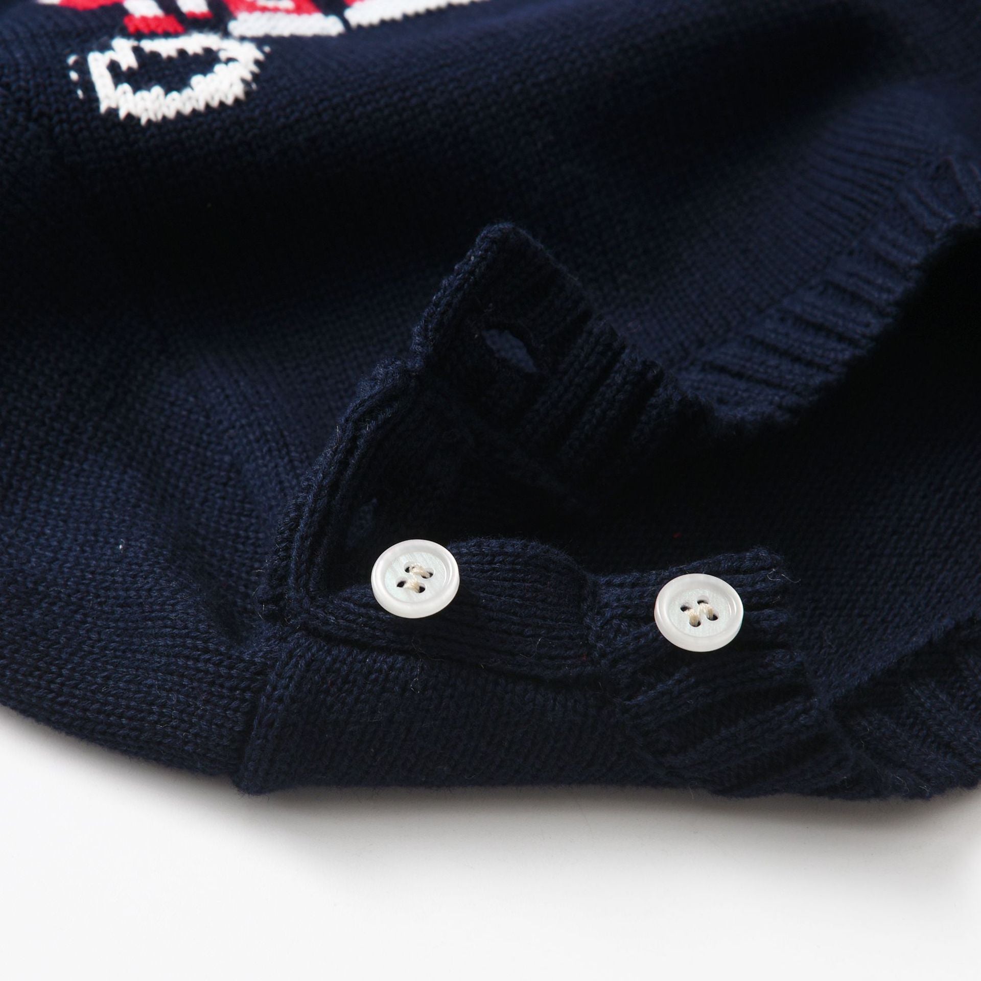 Children's Wear Autumn And Winter New Baby Knitted Jumpsuit Small Train Long Sleeve Ha-ha Clothes Men's Baby Cotton Sweater