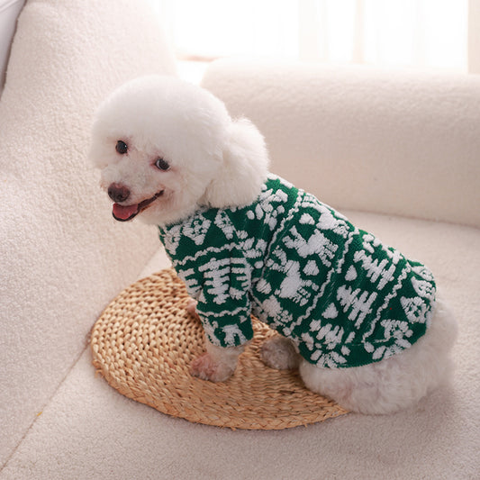 New Cross-border Christmas Pet Clothes
