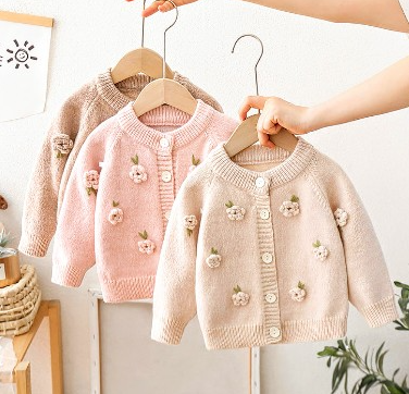 Girls' knitted Cardigan - Children's Clothing